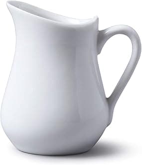 WM Bartleet & Sons 1750 Porcelain Traditional Jug 100 ml, 4 fl.oz - White