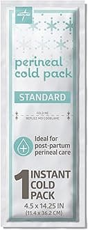 Perineal Cold Packs for Postpartum Care (24 Count) Each Absorbent Pad is 4.5" x 14.25" Perfect for your After Delivery Postpartum Essentials Kit