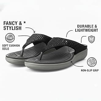Flats Sandals for Women,Summer Comfortable Dress Thong Slippers with Anti-Slip Sole, Lightweight Platform Flat for Daily Wear, Beach,Office, Travel & Casual Outings