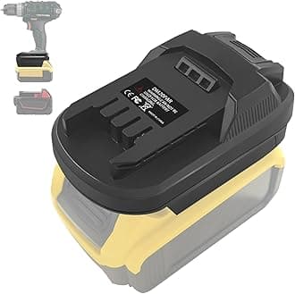 DM18PAR Battery Adapter Converter for Milwaukee 18 V M18 Battery for Parkside Power Tool, Battery Adapter for Dewalt 20 V Battery Works on Parkside 20 V XTeam Series Tool