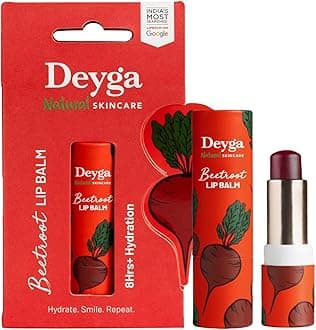 Deyga Beetroot Stick Lip Balm | Tinted Lip Care | For Dry & Chapped Lips | For Women & Men