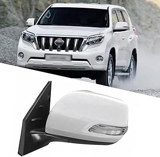 Driver Side Mirror Fit for 2012-2016 Toyota Land Cruiser LC200 Side Mirror Replacement Rear View Mirrors Accessories Turn Light,Electric Folding,Electric Adjustment,Heated