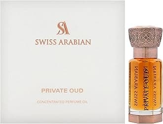 Swiss Arabian Private Oud - Luxury Products From Dubai - Long Lasting, Addictive Personal Perfume Oil Fragrance - A Seductive Signature Aroma - 0.4 Oz