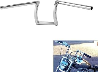 Chrome Drag Handlebar 1" Z Bar Fits For Harley Softail Sportster XL Honda Yamaha Suzuki Kawasaki Triumph Indian Victory Choppers Custom Bobbers with 1" Bars