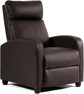 FDW Recliner Chair Reclining Sofa Leather Chair Home Theater Seating Lounge w...