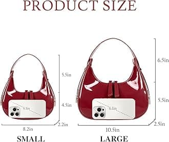 Mini Shoulder Bag Crescent Retro Y2k 90s Hobo Handbags Underarm Purse Bag Fashion Clutch Purses for Women