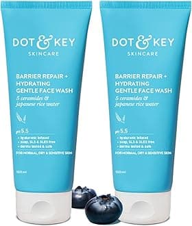 Barrier Repair + Hydrating Gentle Face Wash With Probiotic | Ceremide Face Wash| For Dry Skin,Normal Skin&Sensitive Skin | Gently Cleanses Skin From Dirt&Oil For Unisex,100Ml Combo Pack of 2