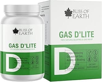 BLISS OF EARTHGas Relief Powder – 100gm Natural Support Powder for Gas, Bloating, Acidity & Constipation Relief for Adults, Digestive Wellness Supplement