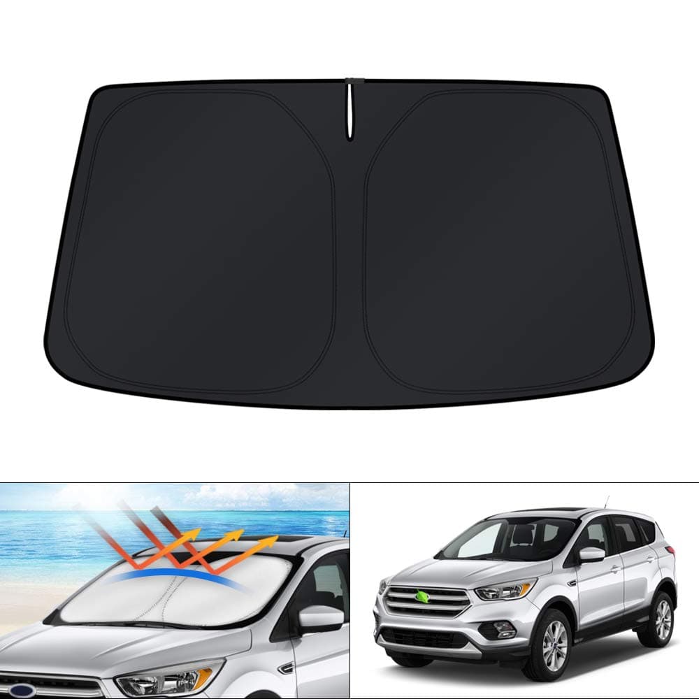 KUST Windshield Sun Shade for Ford Escape SUV 2013-2019 Sunshade Foldable Sun Visor Protector Blocks UV Rays Keep Your Car Cooler