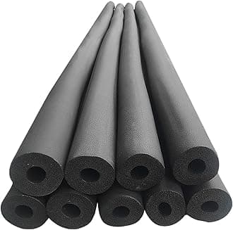 Water Pipe Insulation, Self Sealing Foam Rubber Pipe Wrap, ID 25-108mm Thickened Insulation Tube For Plumbing, Air Conditioning Ducts, Fitness Grip Support (Size : 76mm*20mm)
