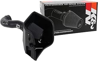 K&N Cold Air Intake System: Dry-Flow Air Filter, Increase Performance & Towing: Compatible with 2019-2025 Chevy/GMC/Cadillac Silverado 1500, Suburban, Tahoe, Sierra 1500, Yukon, Escalade, 71-3110