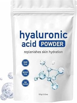 Hyaluronic Acid Powder Mask For Face (100g), 100% Pure, Deep Replenishes Skin Hydration, Cosmetic Grade Facial Serums Powders, For Skin Care, Body
