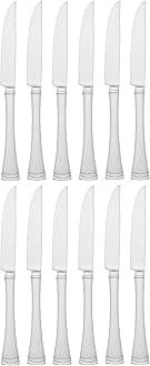 815486 Portola Stainless Steel 65-Piece Flatware Set, Silver 3.6 LB 891307