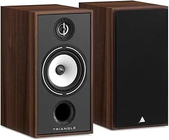 triangle Borea BR04 Bookshelf Speakers Pair - High Fidelity - 2-Way - 25mm EFS Silk Dome Tweeter with Waveguide (Chestnut)