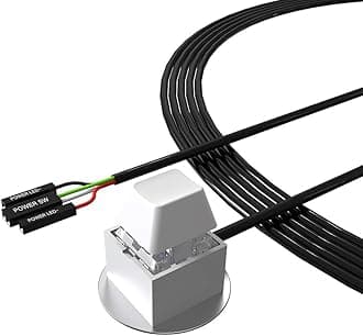 DKE Power Supply Control Adapter Cable 2M External PC Power Button ATX Desktop Computer Case Motherboard Switch On Off Power SW Cables