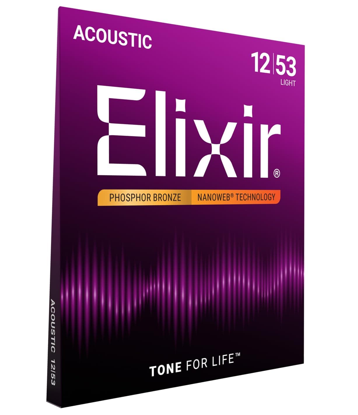 Elixir Acoustic Guitar Strings, Nanoweb, Phosphor Bronze, Light.012-.053 #16052 [Domestic Regular Product]