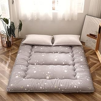 MAXYOYO Grey Constellation Japanese Futon Mattress, Tatami Mat Portable Camping Mat Kids Sleeping Pad Foldable Roll Up Floor Lounger Couch Bed with Mattress Protector Full Size