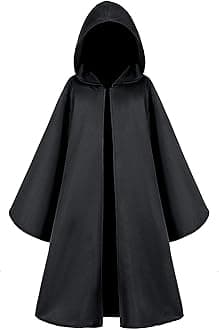 TOGROP Knight Costume for Kids Robe Hooded Cloak Boys Girls Cosplay 3-13 Years