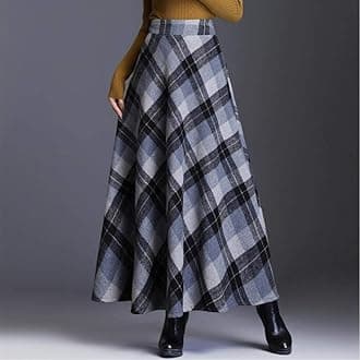 Women'S Knitted Half-Length Skirt Autumn And Winter Straight High Waist Slimming Plus Size A-Line Skirt Thick Woolen Skirt