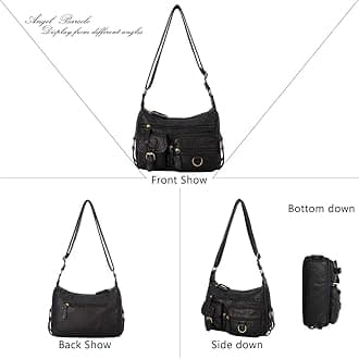 Angel Barcelo Cross body Shoulder Bag Women Soft PU Leather Purses and Handbags