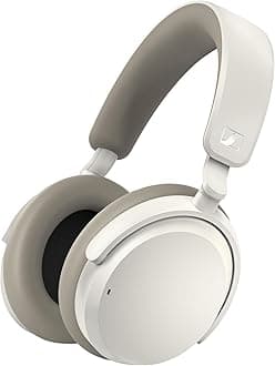 Consumer Audio ACCENTUM Wireless Bluetooth Headphones - 50-Hour Battery Life, Audio, Hybrid Noise Cancelling (ANC), All-Day Comfort and Clear Voice Pick-up for Calls, White