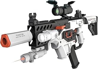 Toy Gun Automatic Sniper Rifle with Tactical Vest Kit, Scope. Toy Foam Blaster Dart Toys with 120 Darts, IR and Flashlight. The Shooting Activity Game for Kids Age 8+…