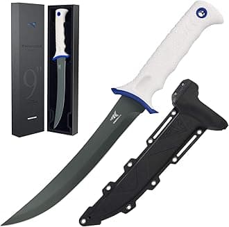 Spartacus Fillet Knife, Boning and Food Prep Knife, Razor Sharp 8Cr14 Stainless Steel Blade, 9 inch Strong Fishing Knife