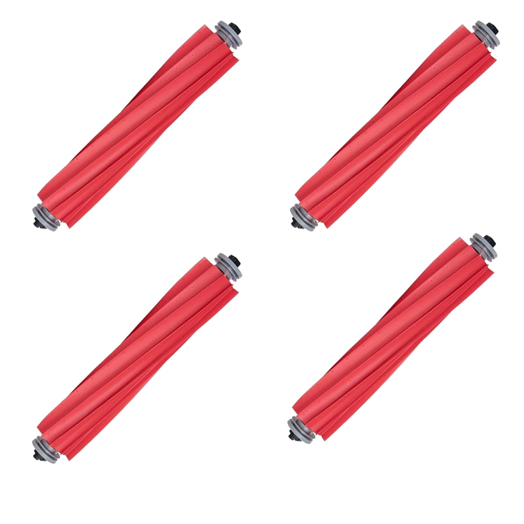 LOVECO 4 Pack Replacement Rubber Main Brush for Roborock S7 Max Ultra, S7, S7+, S7 MaxV, S7 MaxV Plus, S7 MaxV Ultra,S7 Pro Ultra, Q7, Q7+, Q7 Max, Q7 Max Plus,Q Revo Robotic Vacuum