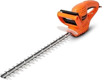 GARCARE Electric Corded Hedge Trimmer with Laser Cutting Blade Cover Included