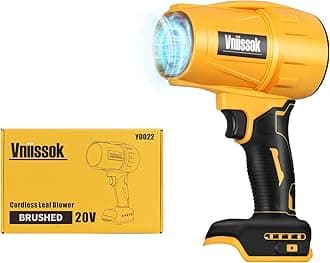 - Electric Cordless Leaf Blower Dust Blower for DEWALT 20V Battery, High-Speed Motor Handheld Jet Fan Air Blower for Patio Cleaning, Lawn Care, Blowing Leaves and Dust Battery not Included