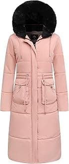 Women's Long Winter Puffer Coat Waterproof Warm Maxi Down Jacket Faux Fur Removable Hood Parka