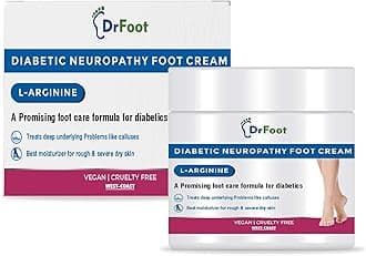 Dr Foot Diabetic Neuropathy Foot Cream L-Arginine & Dimethicone Improves Blood Circulation, 100 g