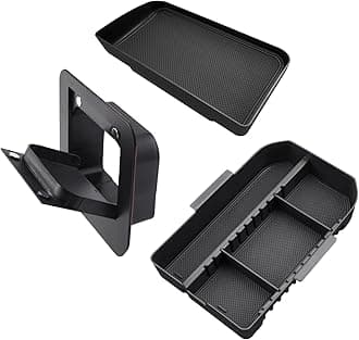 CDEFG 2024 2025 Land Cruiser Center Console Organizer Compatible with 2024 2025 Toyota Land Cruiser Accessories Middle Console Organizer Armrest Storage Box (3PCS for 2024+ Land Cruiser)