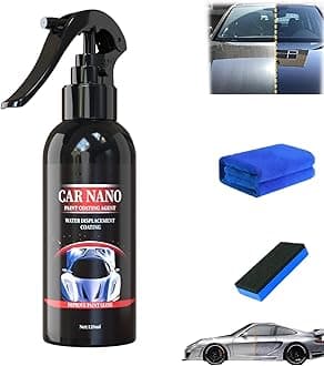 Nurafix Nano Scratch Remover, Nano Car Scratch Repair Spray,Nurafix Car Wax, Nurafix Scratch Repair, Fast Repairing Scratch Spray, Rub and Buff for All Vehicle Paint Care (120ml-1)