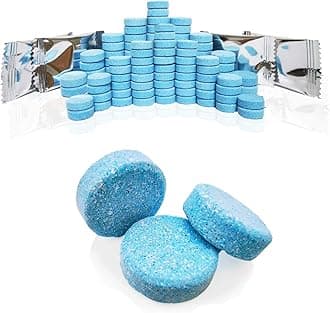 150 Pcs Car Windshield Washer Tablets,Makes 157 Gallons Gallons washer fluid car windshield,1 Piece Makes 1.05 Gallons(Winter: Use With De-icer or Methanol)…