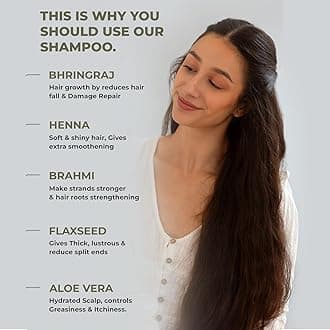 PUREUS Herbals Shreekesha Maha Bhringraj Shampoo For Healthy Hair Growth,Dry&Frizzy Hair,Strengthens Roots|For Women&Men(450 Ml),480 Grams