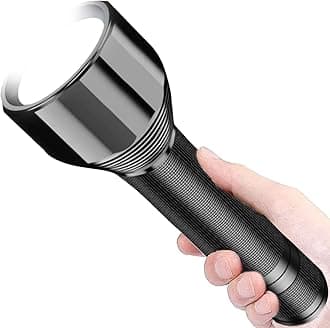 REHKITTZ Torch Led Super Bright 3000 Lumens Long Working Time Camping Adjustable Focus Flashlight with 5 Light Modes