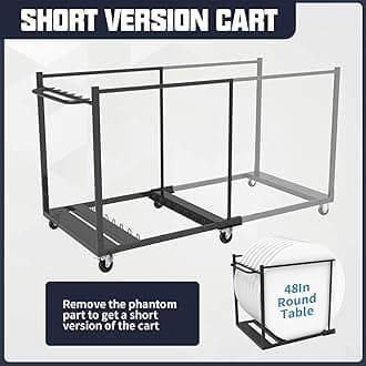 Folding Table Cart, L79 xW33 xH39 Folding Table Dolly