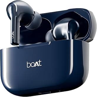 boAt Airdopes 163/ Airdopes 161 in Ear Earbuds with 40 HRS Battery, Fast Charge, 13mm Drivers, IPX5, Quick Touch Response Control (Bold Blue)