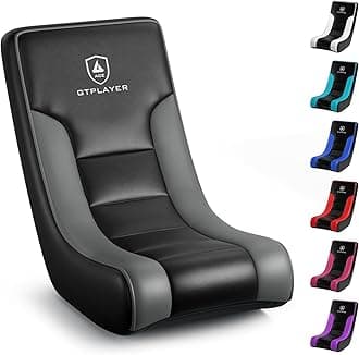 GTPLAYER Floor Rocking Gaming Chair – Floor Rolling Game Chairs with Angle Limiter, Gamer Rocker Floor Seat, Compact & Lightweight, Black