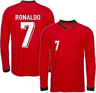 Ronaldo 7 Home Away Kit Football Jersey Boys 2024 (Kid's, Boy's& Men)