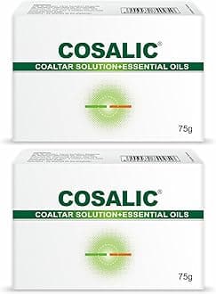 Salve Cosalic Soap with Coal Tar Solution & Essential Oils - 75g (Pack of 2) | Cleansing Bar for Dry, Rough & Flaky Skin