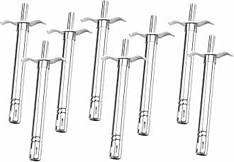 8 Pcs - Gas Lighter for Kitchen Stove Rust Proof Stainless Steel Steel Gas Lighter (Silver, Pack of 8)