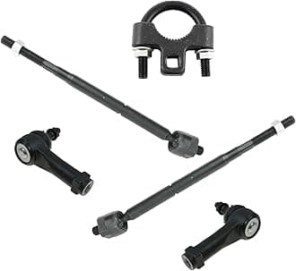 Front Inner and Outer Tie Rod Set 4 Piece Compatible with 2005-2010 Chevrolet Cobalt 06-11 HHR 07-09 Pontiac G5 05-07 Saturn Ion