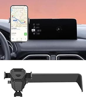 KEPHTH Car Phone Holder for Mazda CX5/CX-5 Accessories 2021-2024 2022 2023 Mount Cell Phone Holder for 2024 CX5 Fit for Most Smartphones (10.25 inch Screen Only)
