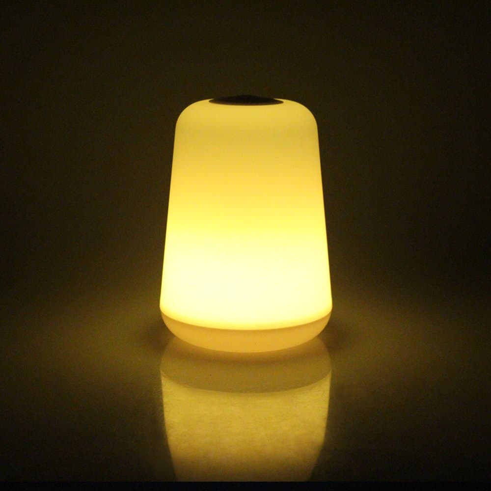 LED Night Light On/Off Light, Activated Step Lighting Lamps, Indoor/Outdoor Battery-Powered Desk Lamp for Kids Room (Warm White)