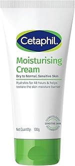 Cetaphil Moisturising Cream 100 g for Dry & Sensitive Skin | 48H Hydration with Almond Oil, Niacinamide & Panthenol | Rich Fragrance and Paraben Free Moisturiser, Prevents Moisture Loss & Repairs Skin Barrier | Dermatologist Recommended