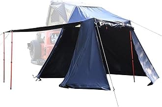 Naturnest Rooftop Tent Hard Shell, Easy Set Up Pop Up Large Tent for 2-3 Person Camping, Waterproof Windproof UV-Resistant Blackout 4 Season Tents for Truck, Jeep, SUV, Van, Trailer - Sirius 1 Plus