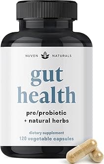 All-in-One Gut Health w/Probiotics, Prebiotics, Digestion-Supporting Herbs, and Adaptogens - Leaky Gut Repair Formula to Support Gut Lining, Aid in Digestion, and Promote Good Bacteria
