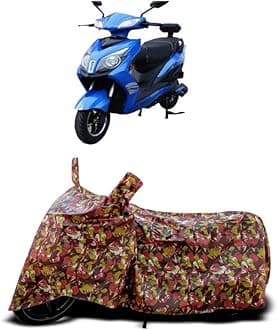 DUFFEL-Two Wheeler Bike Body Cover Compatible for Crayon Motors Envy Heat Protectio/UV-Rays/Birds Dropping/DustProof/Waterproof Indoor Outdoor and Parking Full Body Protection All Variants [RMJ]